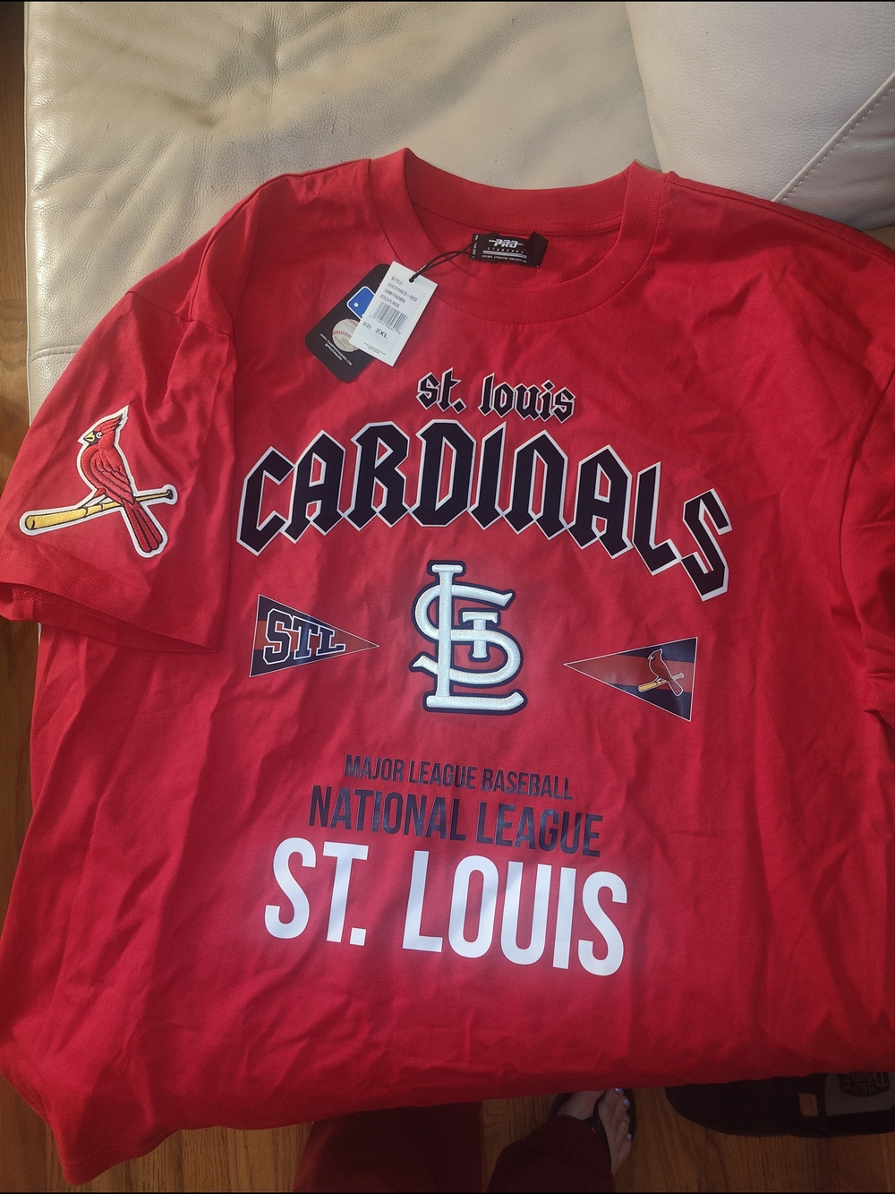 Pro Standard St. Louis Cardinals Red Graphic T Shirt Dress